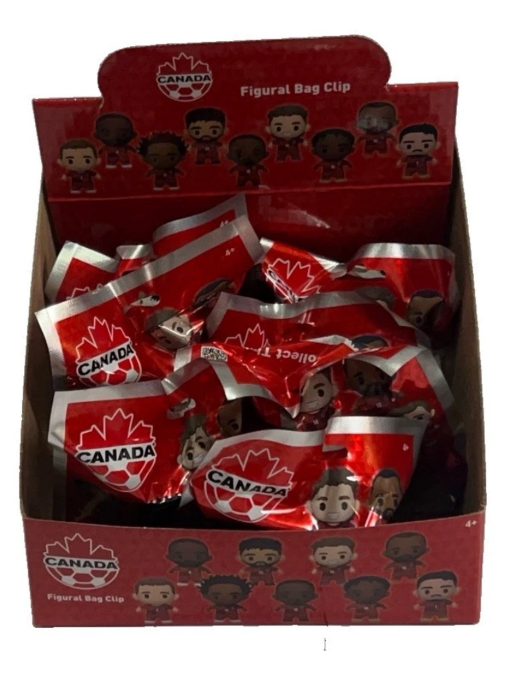 7 Team Canada Figural Bag Clip Figure Packs Lot With Display Box World Cup NEW